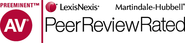 Preeminent TM AV Lexis Nexis Martindale-Hubble Peer Review Rated 